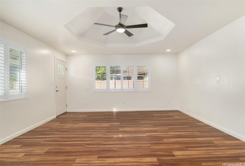 Upper level large living room.