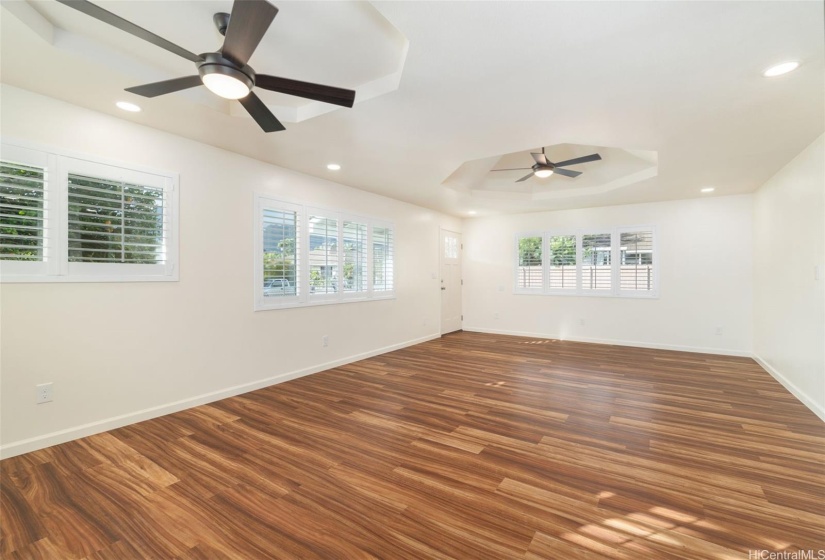 Upper level large living room.