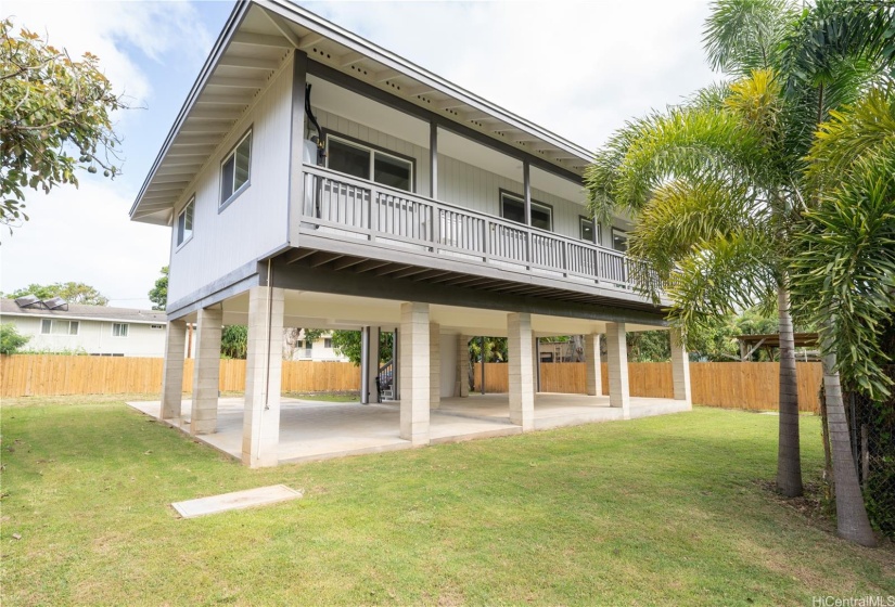 Level yard space for kids, pets & lawn games.