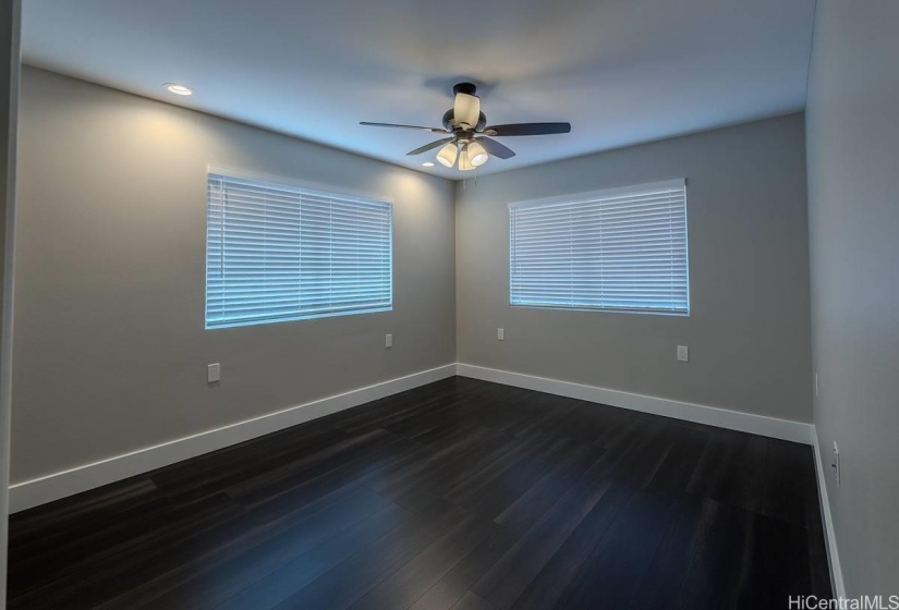 Bedroom #1 custom blinds added.