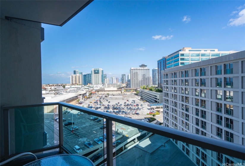 Balcony overlooking Ala Moana Center