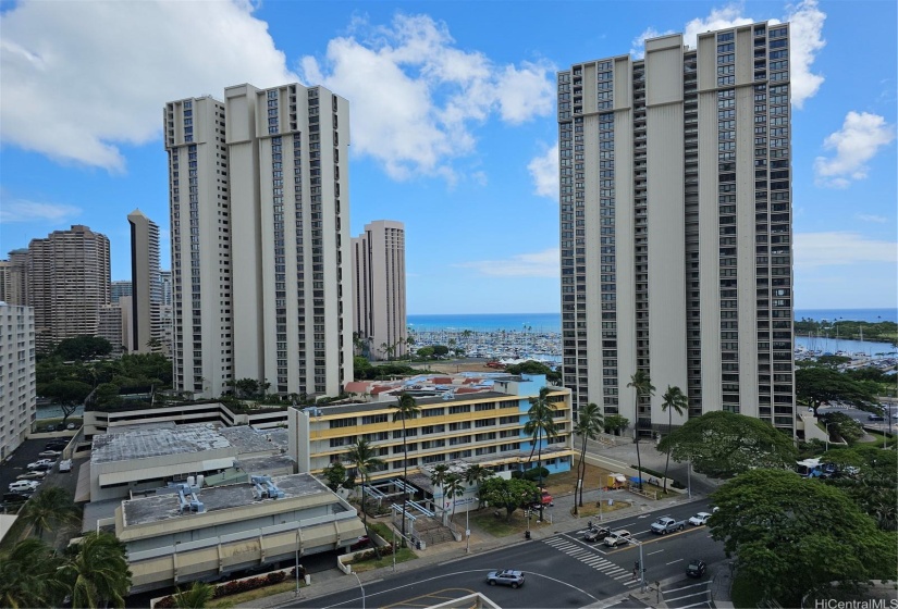 view toward ocean from lanai