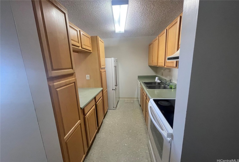 Kitchen with lots of cabinet space and a dishwasher.