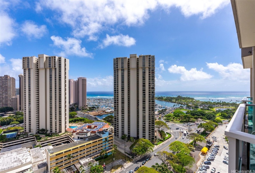 Ocean, Marina, and Magic Island Views