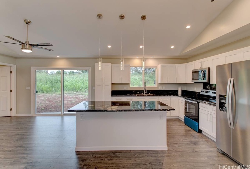 Kitchen with user friendly island.