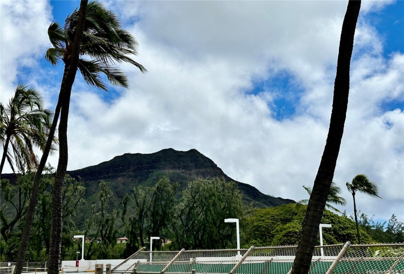 Diamondhead to the left of window view