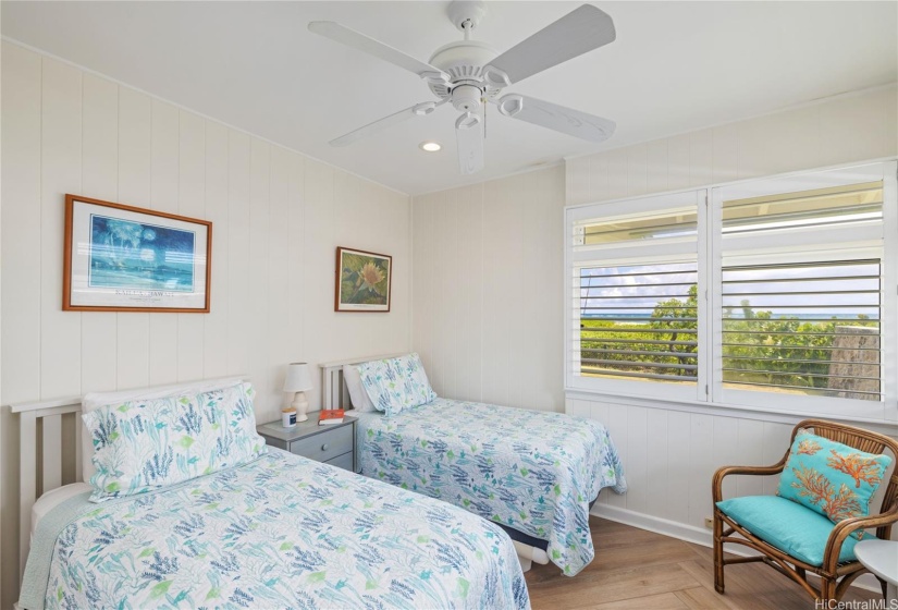 Guest bedroom #1 with ocean views.