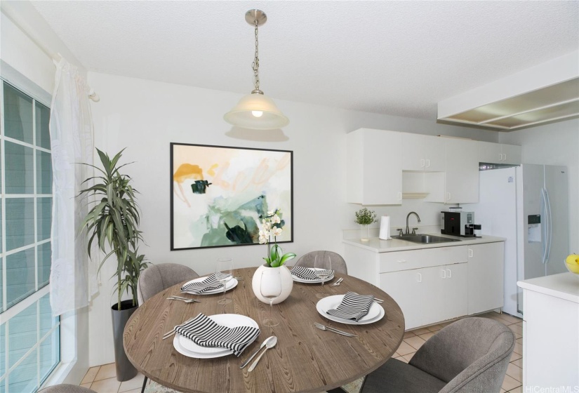 Dining Area Virtually Staged