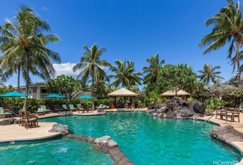 KO OLINA KAI COMMUNITY POOL WITH GRILLS AND CABANAS