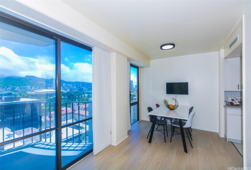 Views from large dining room area