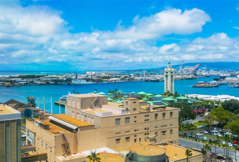 Catch sunsets & airport views over Aloha Tower