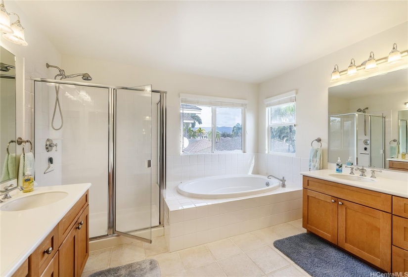 Primary bathroom off bedroom.