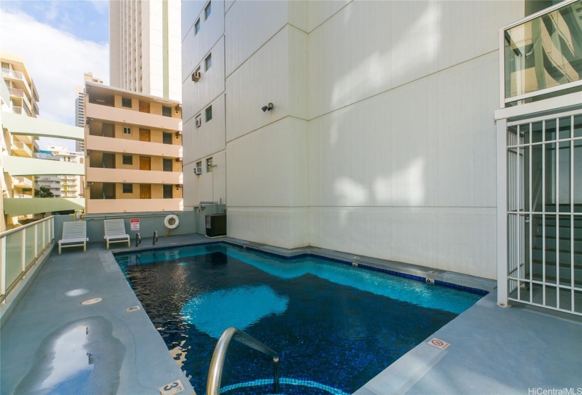 Pool accessible on 2nd and 3rd floors