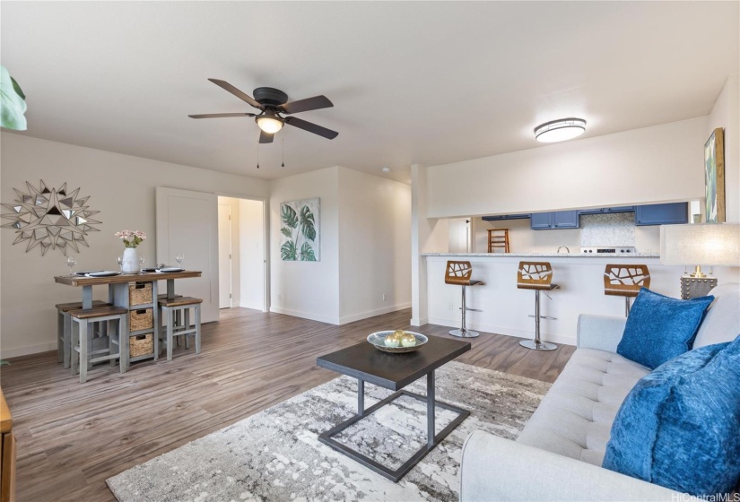 upstairs living area