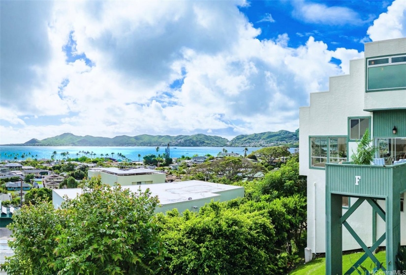 Above all others! Unobstructed views of Kaneohe Bay, the mountains & the boats below!