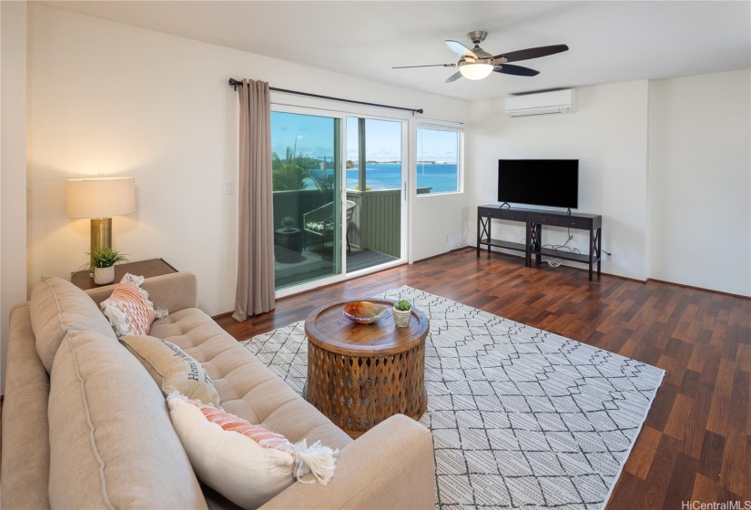 Family room with ocean view