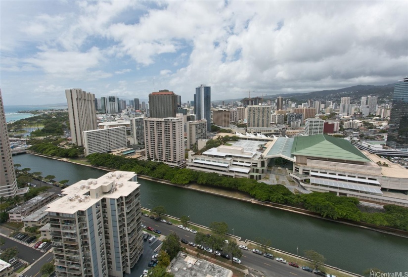 View of the city skyline.