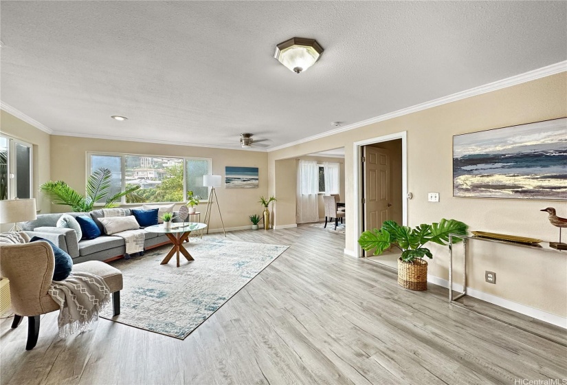 Large living area on 2nd Floor. Constant, cool mountain breezes give this home a true island vibe!