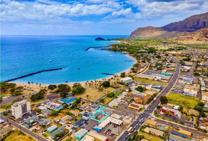 Steps from Pokai Bay beach