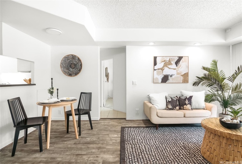 Living Room and Dining Area