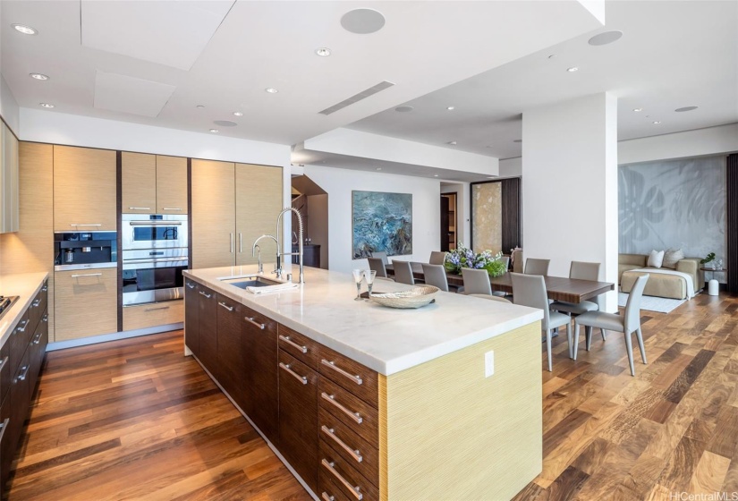 Well-proportioned kitchen with ample storage and studio Becker Cabinetry.