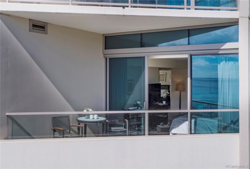 Exterior views of balcony, So close to ocean!