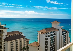 Believe of not, this is actual views from lanai. Ocean is so close and so blue, amazing ocean views, Royal Hawaiian Hotel and some beaches, parts of Diamond Head views!