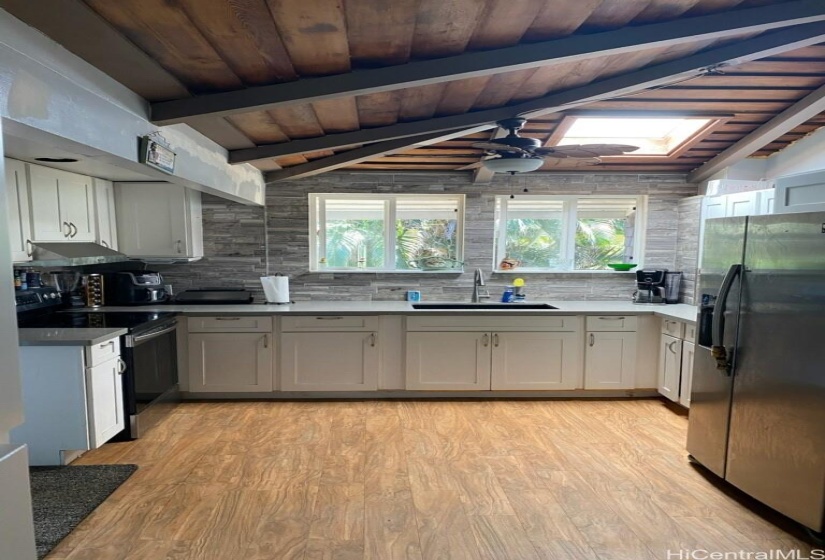 Updated kitchen and flooring.