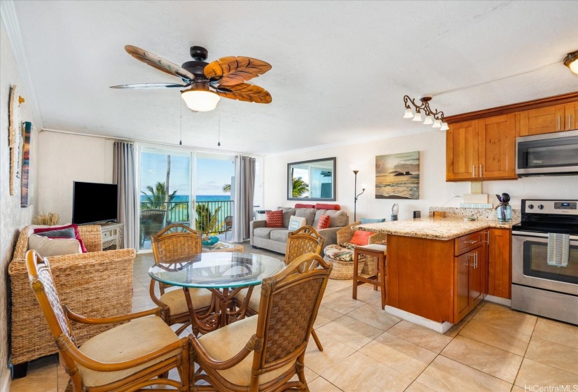 Dining Kitchen Living