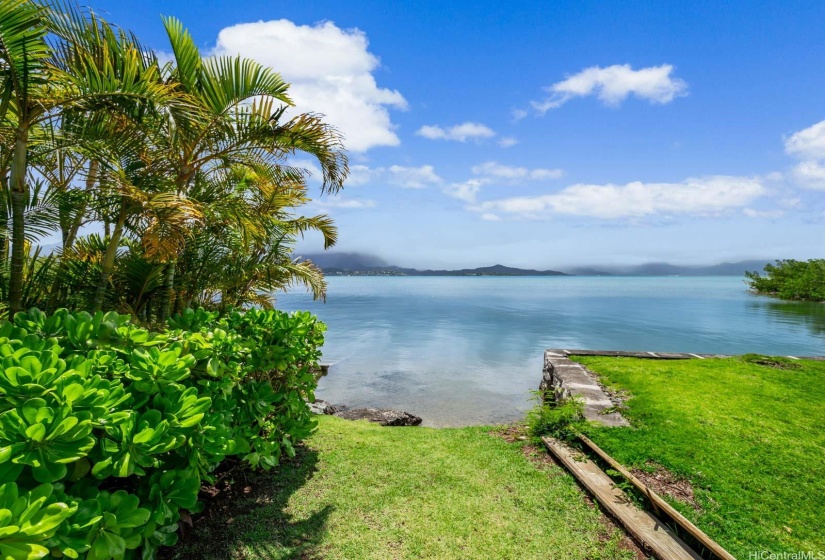 Just two houses away is the deeded ocean access to Kaneohe Bay for fishing, kayaking, stand up paddling or however you prefer to enjoy the ocean!