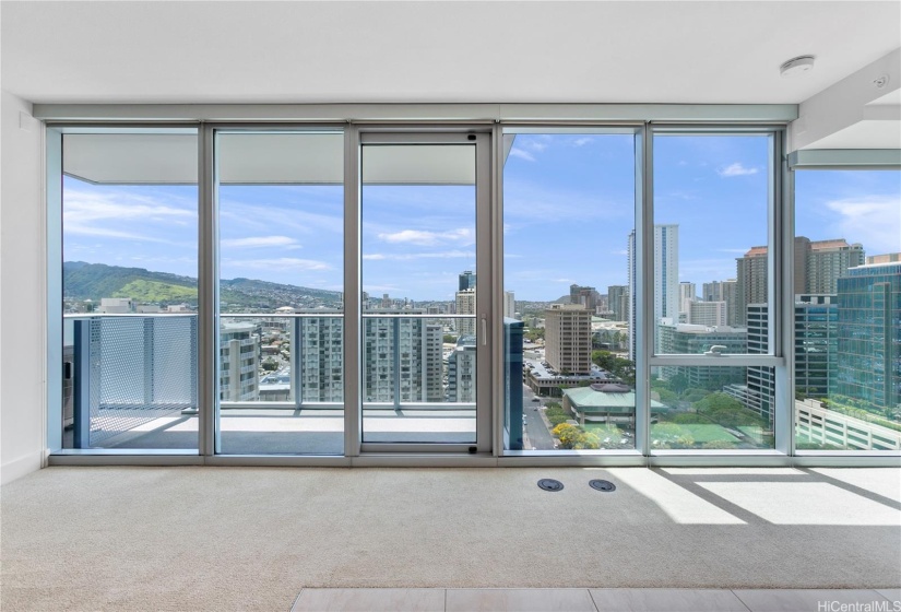 Floor to ceiling windows with incredible views.