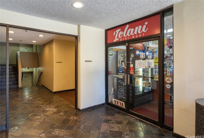 Just outside the lobby is Iolani Mini Mart for your convenience.