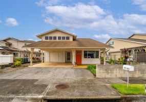 Front view of house.