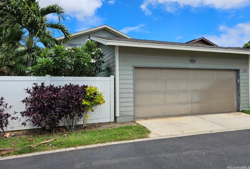 Garage Entry via Back Private Road