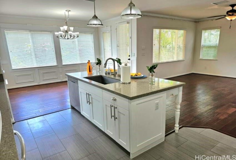 Kitchen - Dining Room - Family Room