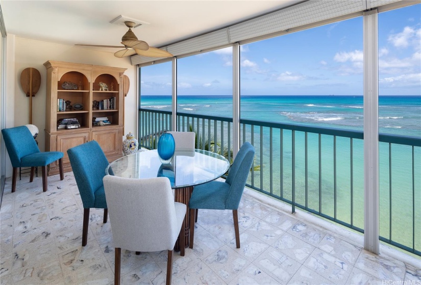 Covered Lanai with Storm Shutters