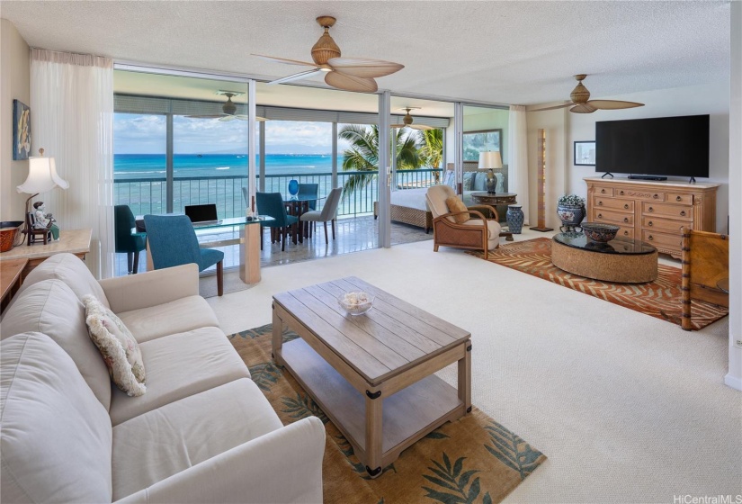 Living Area with Sleeper Sofa and Daybed