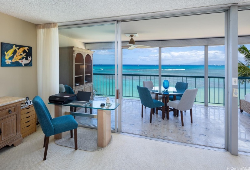 Office Area and Dining Area on Lanai