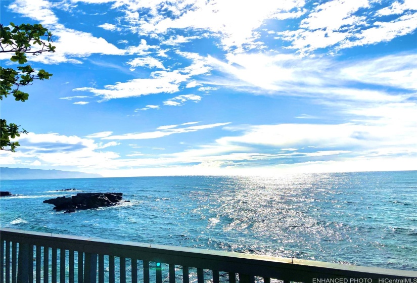 Oceanview of Alligator Rock from Upper Deck / Enhanced Photo