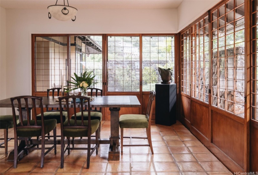 Amazing natural light in the formal dining room.