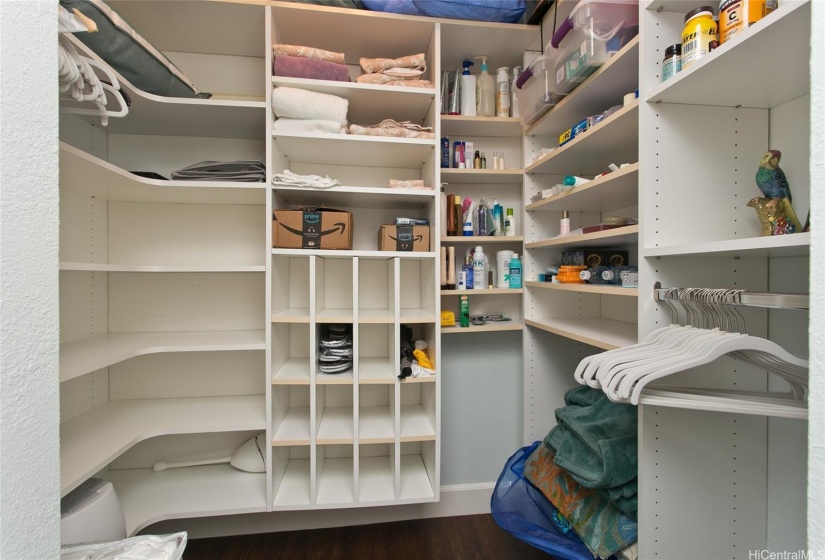 ROOMY WALK IN CLOSET IN MAIN SUITE