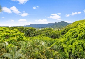 Panoramic views of Koolau Mountains straight from your deck!