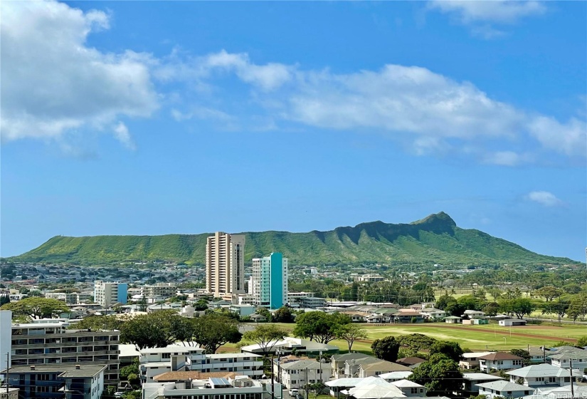 Here's your view of  Diamond Head.