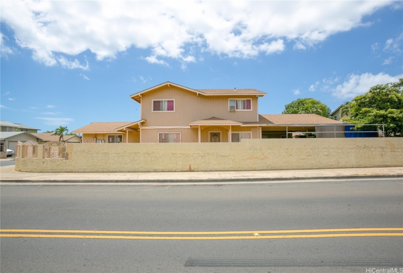 Tall walls provide ample privacy and security.