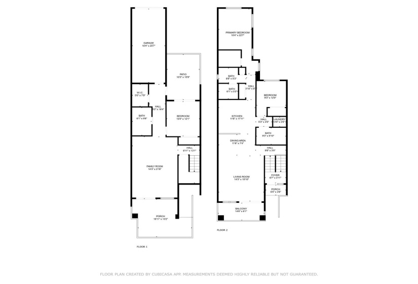 Flex Space with 2 levels. Floor Plan of this incredibly unique space. Two floors with 3 bedrooms and 3 bathrooms as well as a garage! Very quiet and private.