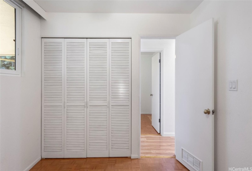 Bedroom #2 closet space