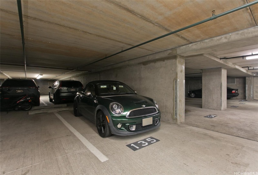 Secured, garage parking.