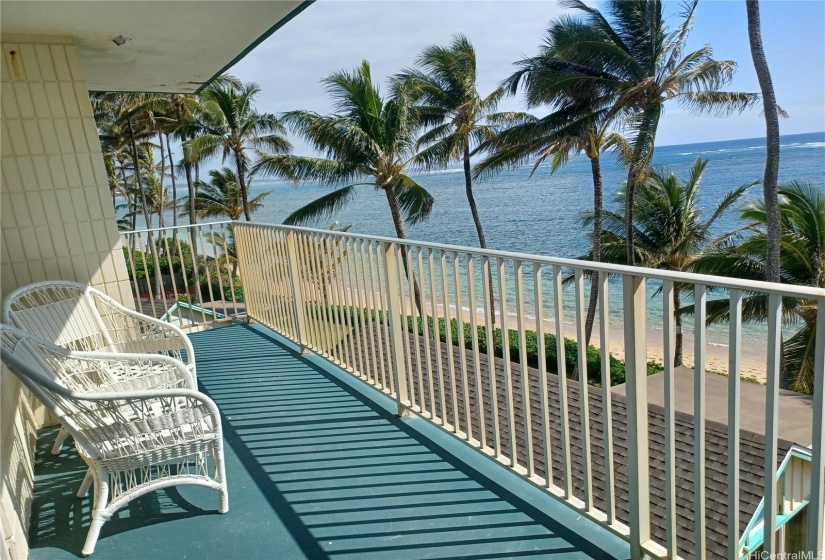 Balcony with ocean view