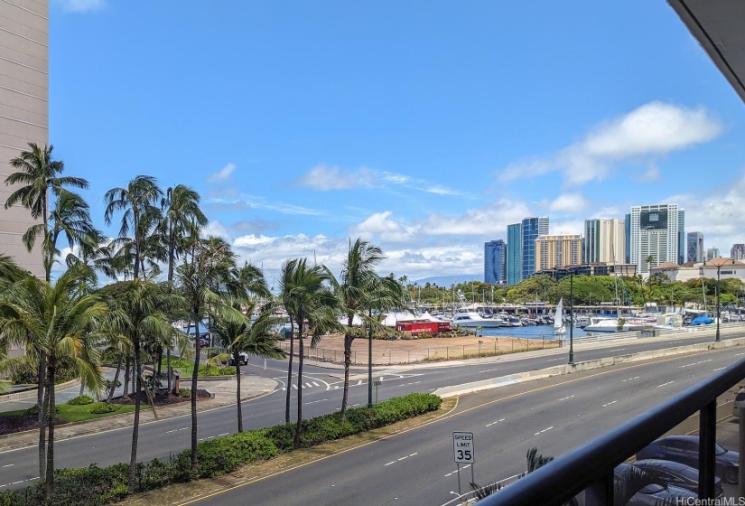 View toward the harbor.