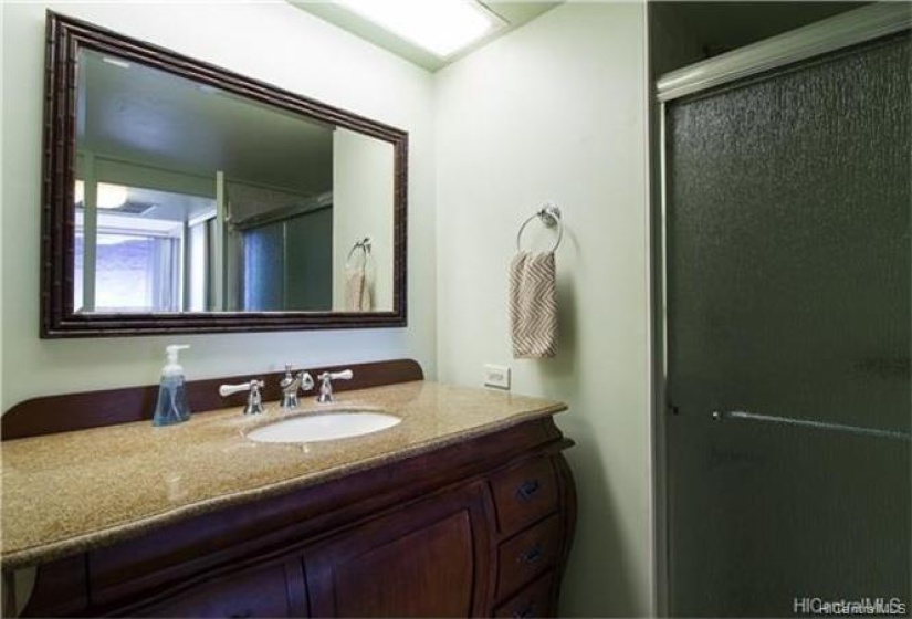 New bathroom vanity and sink installed in 2014